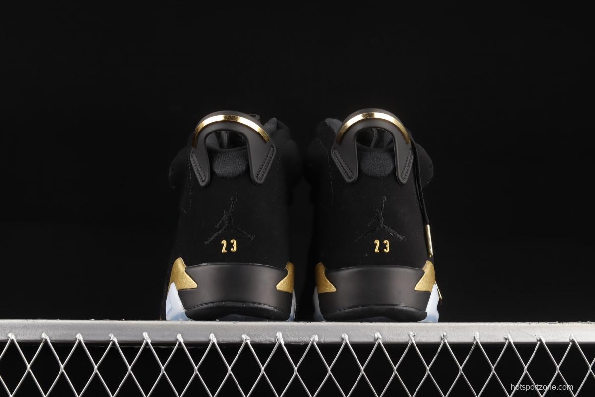 Air Jordan 6 DMP black gold men's cultural basketball shoes CT4954-007