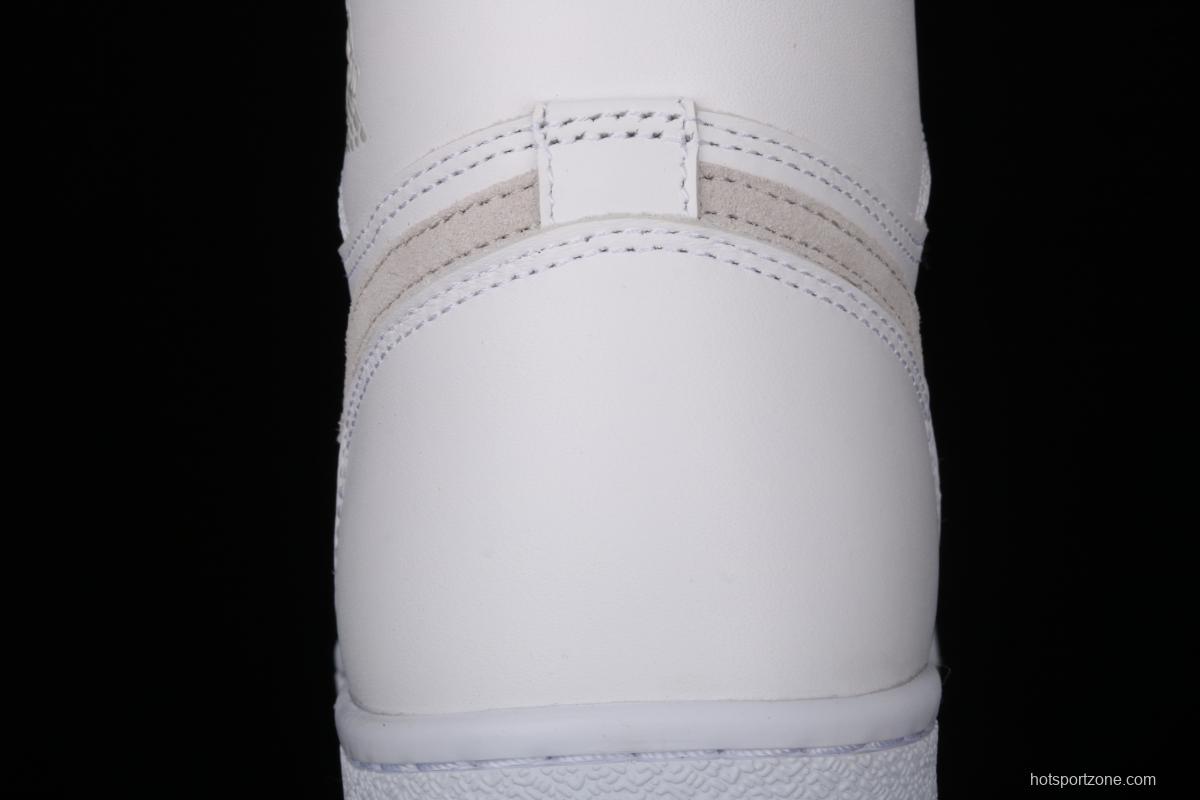 Air Jordan 1 Hi 85 repeated engraving of white gray BQ4422-100