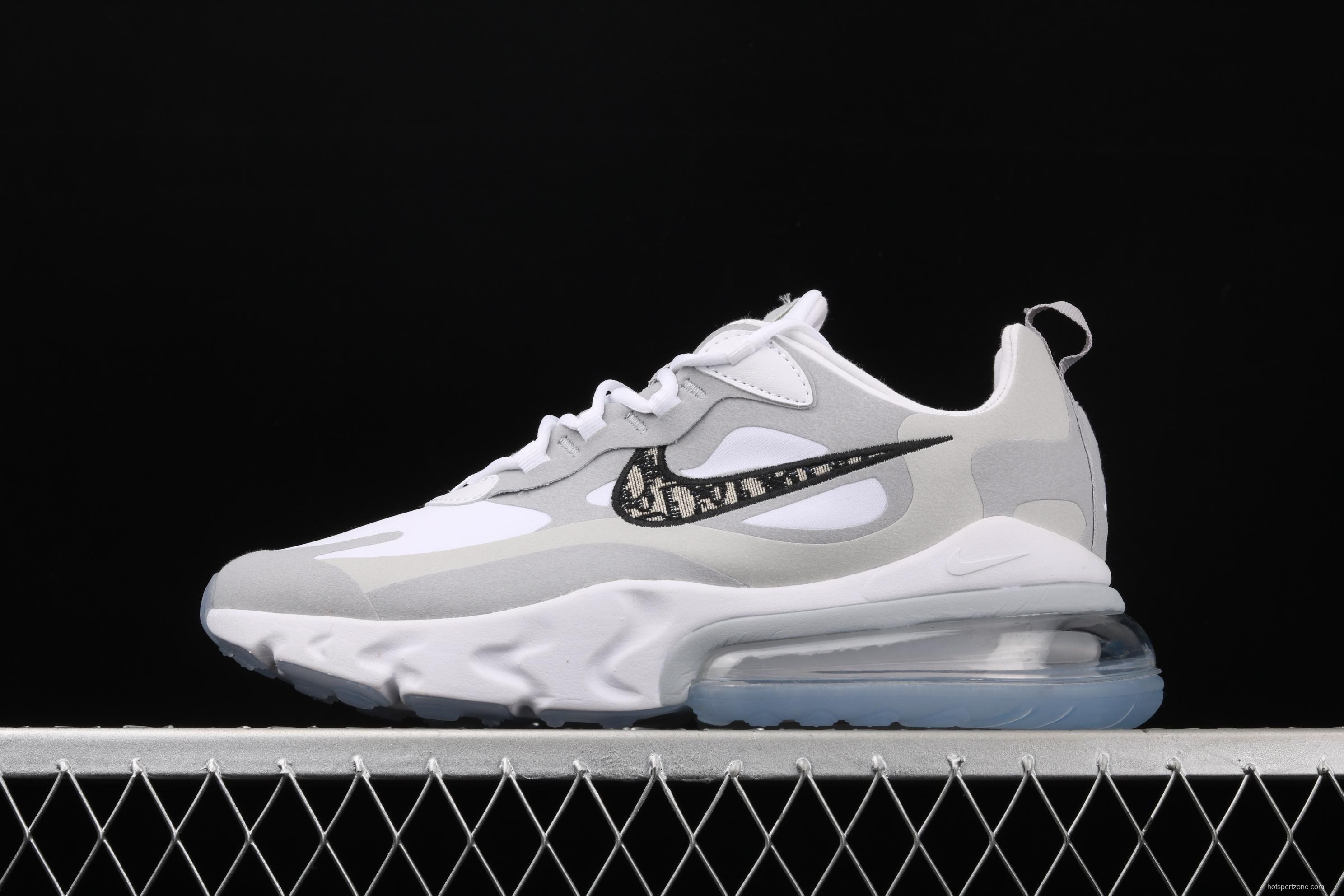 NIKE Air Max 270React new high-frequency mesh function half-palm air cushion cushioning running cloth shoes AO4971-800