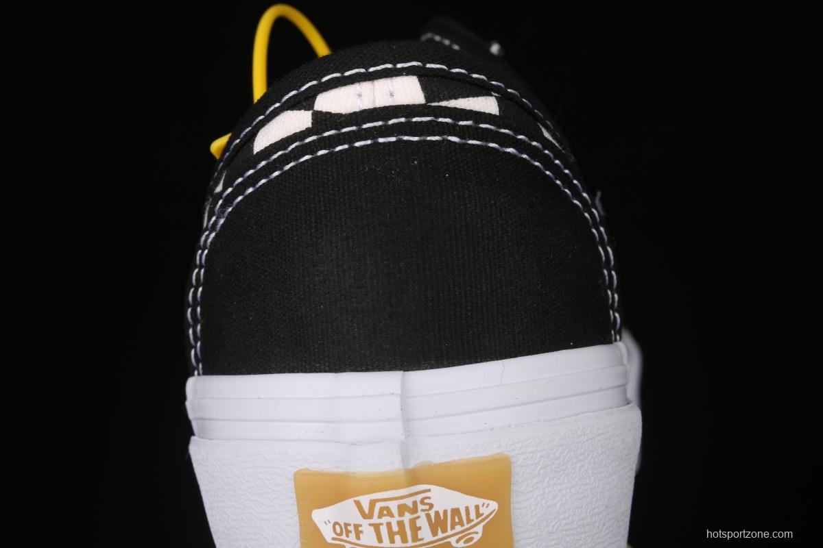 Vans Style 36 black and white checkerboard low upper board shoes sports shoes VN0A3MVL42E