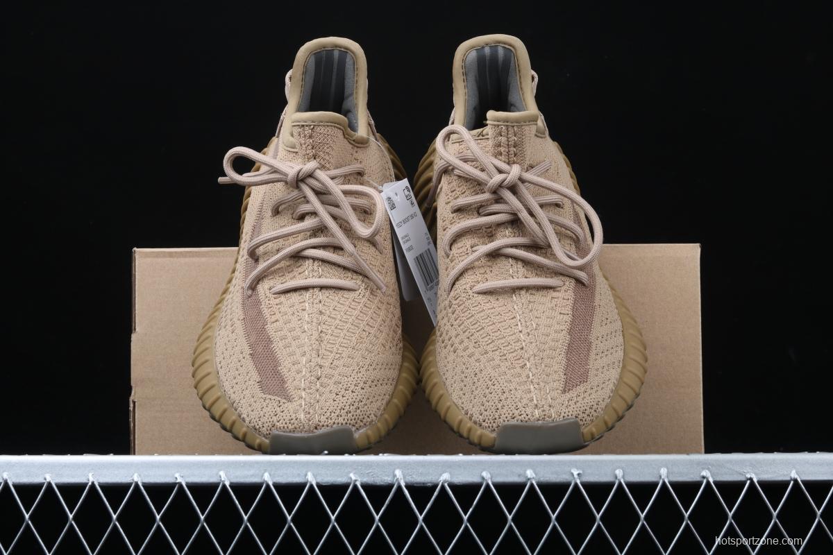 Adidas Yeezy Boost 350 V2 FX9033 das coconut 350 second generation hollowed-out sesame gray angel color