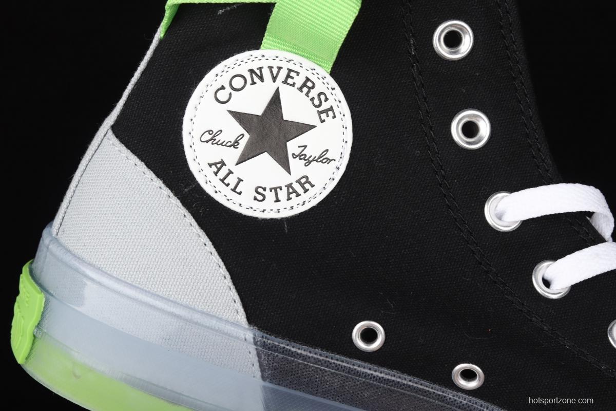 Converse Chuck Taylor All Star CX neutral crystal jelly soles green impact color canvas high upper shoes 170834C
