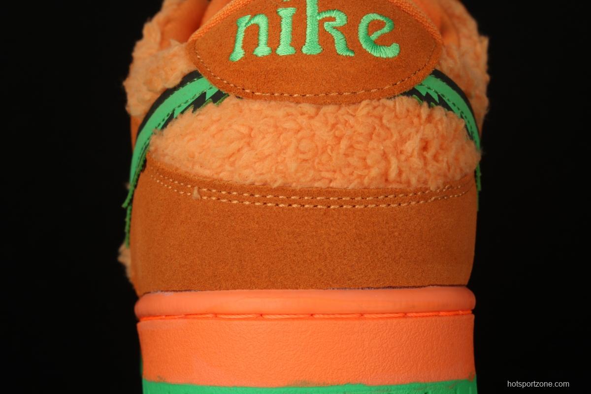 Grateful DeAdidas x NIKE SB DUNK Low Yellow Bear joint style yellow and green bear sports skateboard shoes CJ5378-800