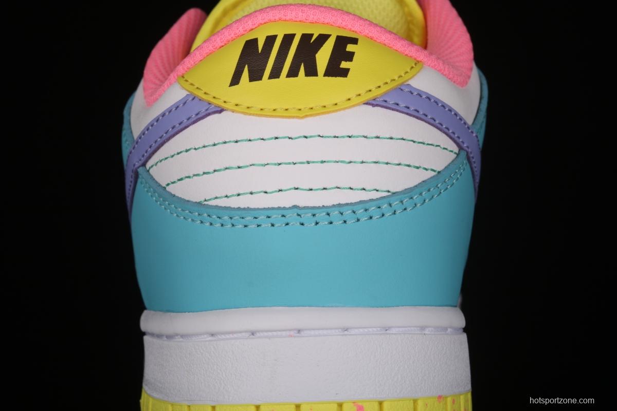 NIKE SB DUNK Low SE Candy egg / candy mandarin duck dunk series low side leisure sports skateboard shoes DD1872-100