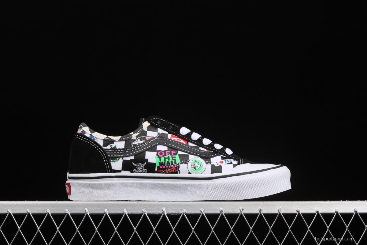 Vans Style 36 Cecon SF Vance color Logo printed low-top casual board shoes VN0A3MVL3P0