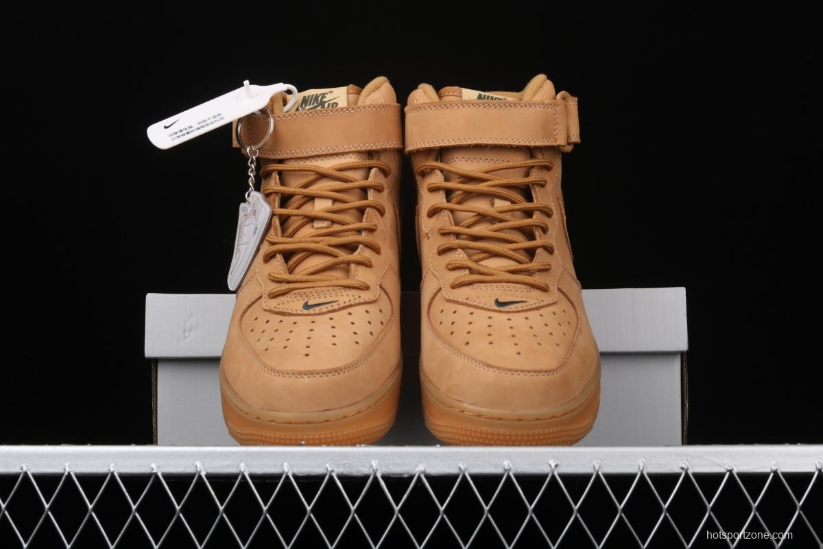 NIKE Air Force 1 Mid'07 Prm QS helps wheat color 715889-200