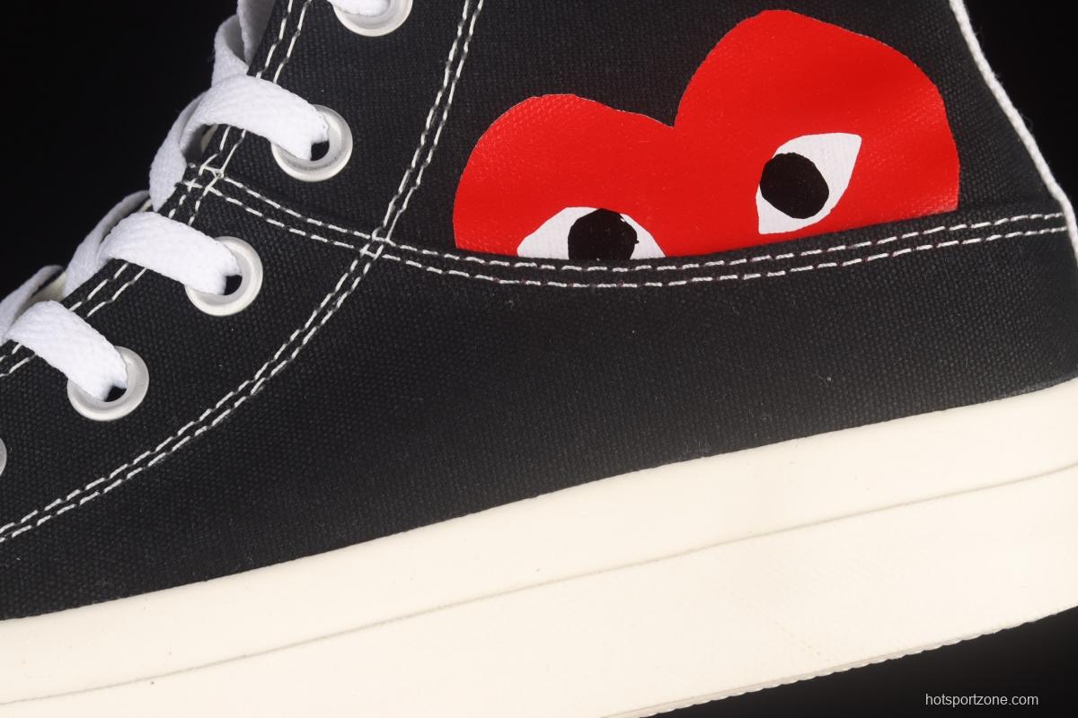 Converse All Star x CDG 2021 Sichuan Jiubao Ling co-named 1CL876 high-top casual board shoes.