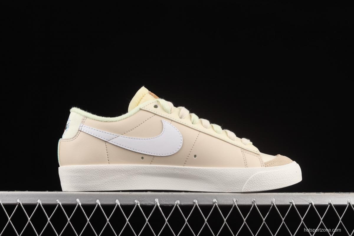 NIKE Blazer Low'77 Vintage Trail Blazers Leather Leather low-top Leisure Board shoes DM7186-011