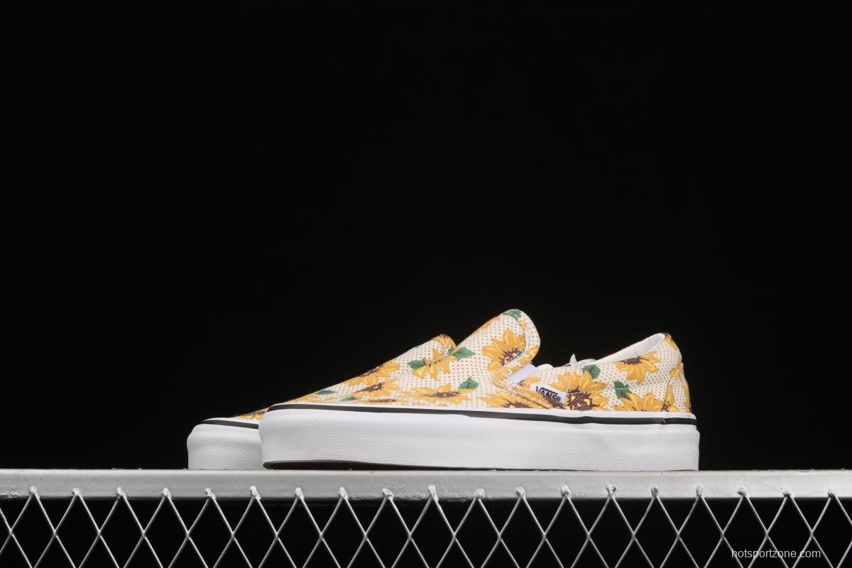 Vans Authentic Vance limited edition daisies printed low-top skateboard shoes VN0A5ZMRFN0