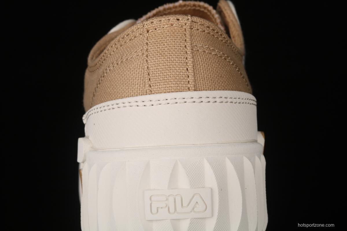 FILA 2021 new thick bottom biscuit small white shoes F12W124342FLT