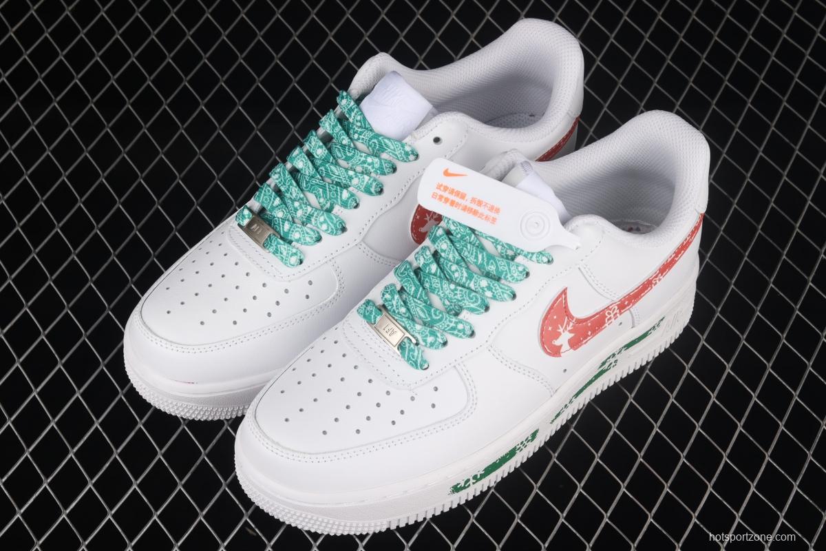 NIKE Air Force 11607 Low Christmas themed low-top casual board shoes CW2288-111,