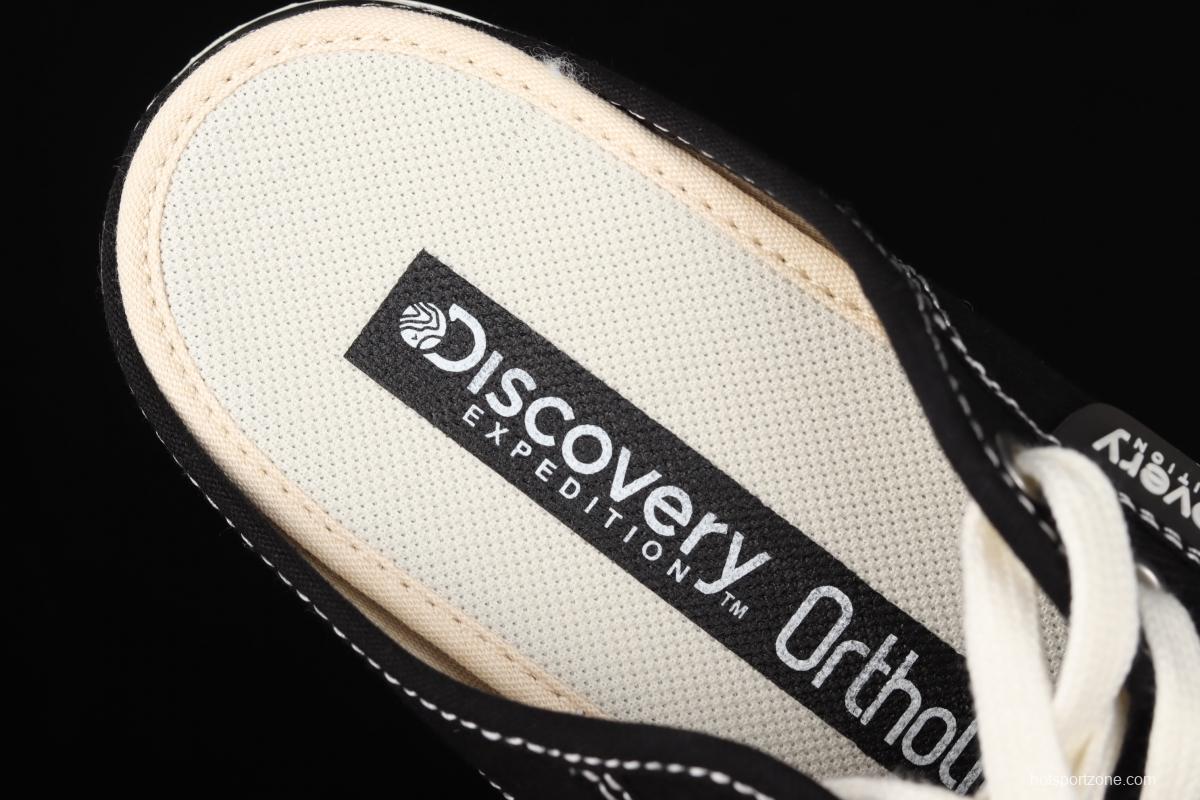 DISCOVERY MUHLY SLIDE explorer 2021 summer new thick-soled canvas Loafers Shoes DX-SHR1-131black and white