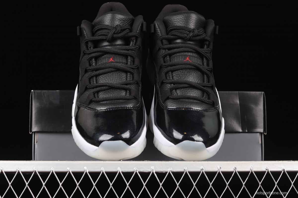 Air Jordan 11 Retro Low 72-10 1 low-help big devil sports culture basketball shoes AV2187-001