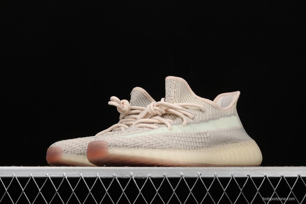 Adidas Yeezy Boost 350 V2 FW3042 Darth Coconut 350 second generation hollowed-out swans make color matching BASF Boost original during the day