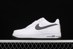 NIKE Air Force 1x07 Low black and white deconstruct low-top casual board shoes DD7113-100