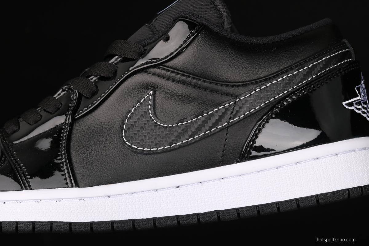 Air Jordan 1 Low ASW low-top all-Star patent leather black low-top basketball shoes DD1650-001