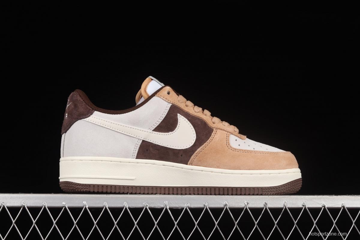 NIKE Air Force 1 Low coffee bean color low-top casual board shoes BL3099-233