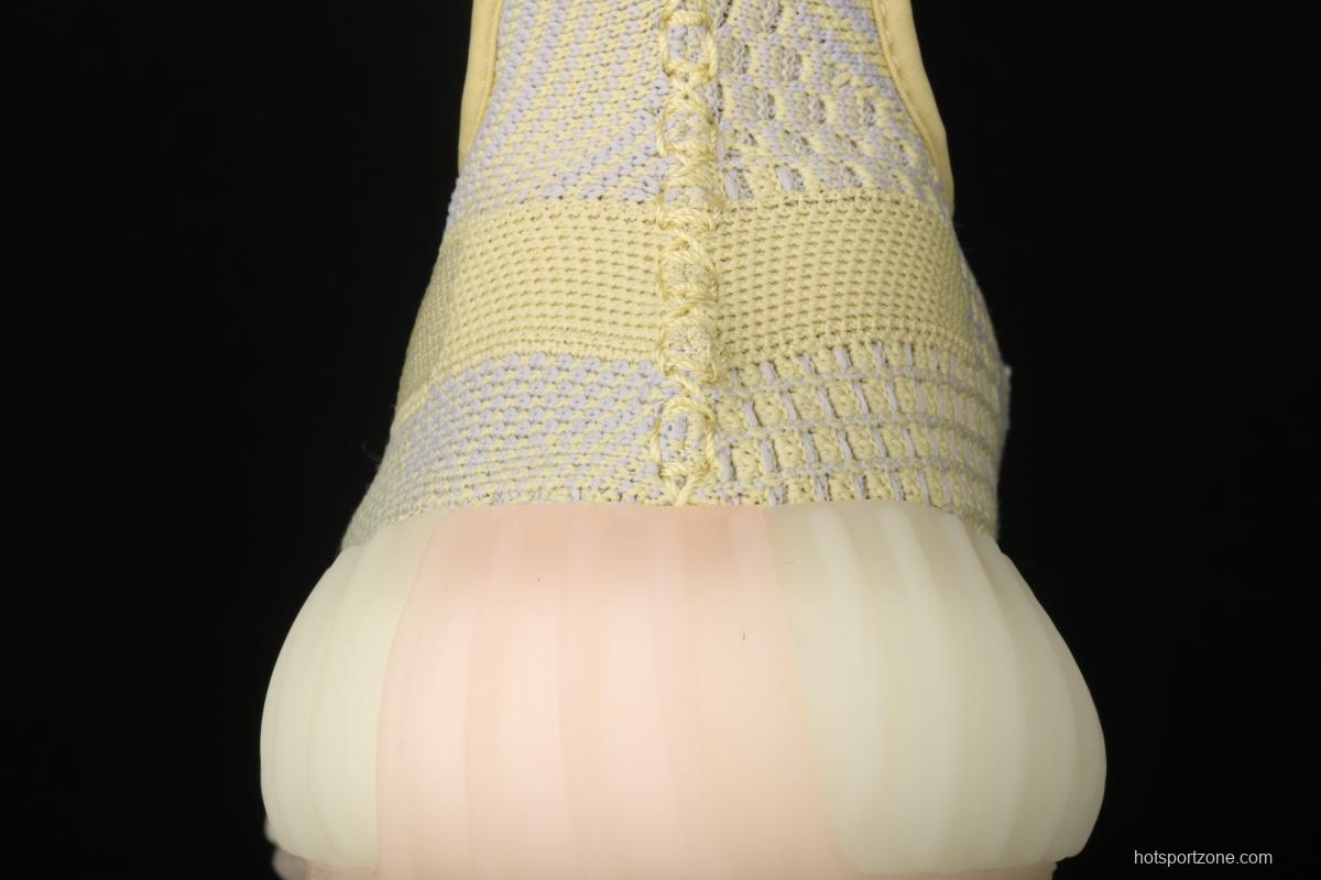 Adidas Yeezy 350 Boost V2 FV3250 Darth Coconut 350 second generation hollowed-out lemon yellow angel color BASF Boost original