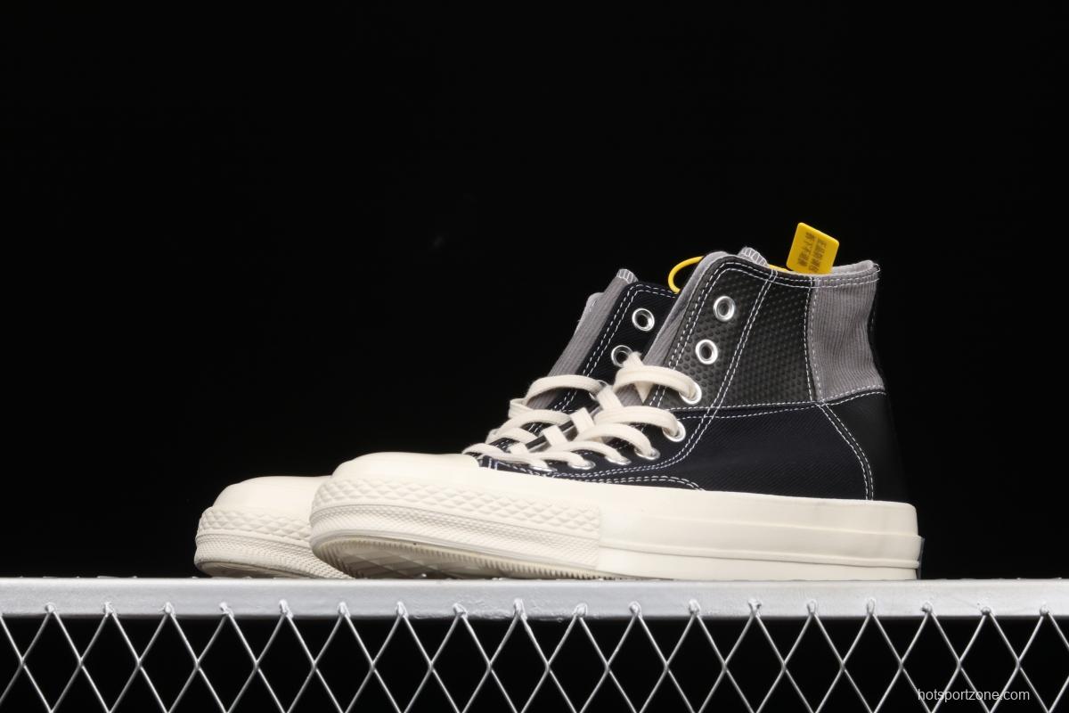 Converse Chuck 70 Converse limited mixed material splicing high-top casual board shoes 163220C