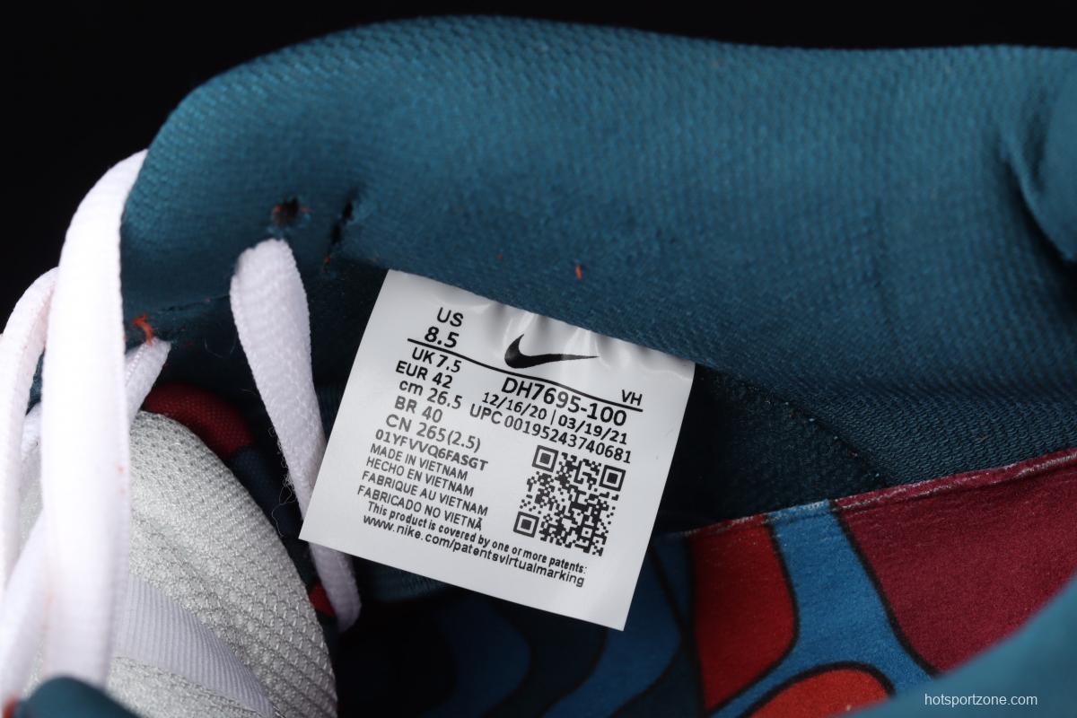 Parra x Nike SB DUNK Low Multi-Color 2021 Slam Dunk Series low-side leisure sports skateboard shoes mandarin duck color difference splicing double small hooks DH7695-2021