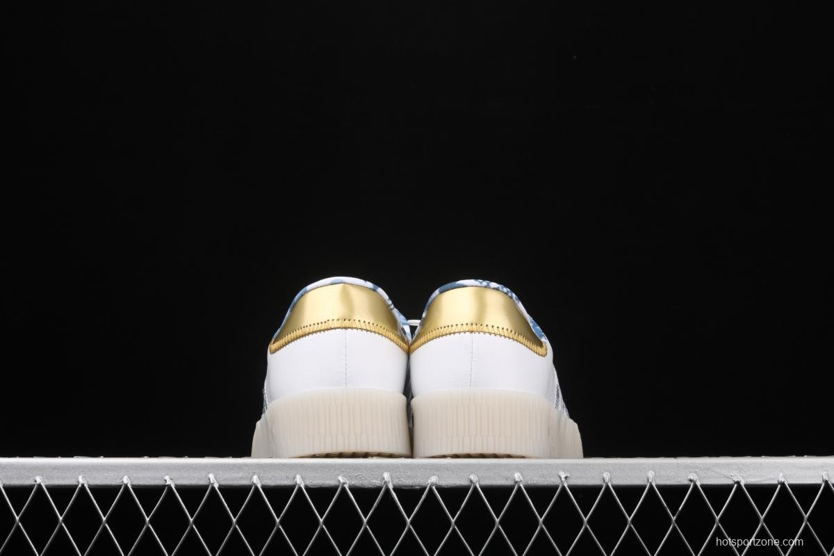 Adidas Sambarose W FW5345 clover retro thick soles raised casual board shoes