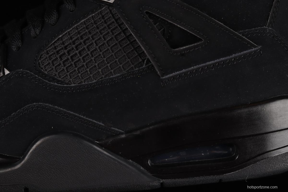 Air Jordan 4 Retro Black Cat black cat head frosted CU1110-010