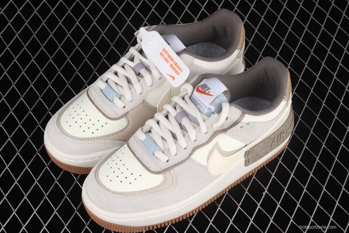 NIKE Air Force 1 ShAdidasow light weight heightened low-top board shoes DO7449-111,