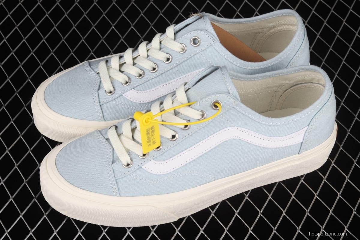 Vans Style 36 environmental protection series light blue low-top canvas casual shoes VN0A54F49FR