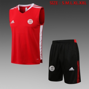 21 22 Bayern Munich Vest Red D620#