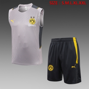 21 22 Borussia Dortmund Vest Dark Grey D633#