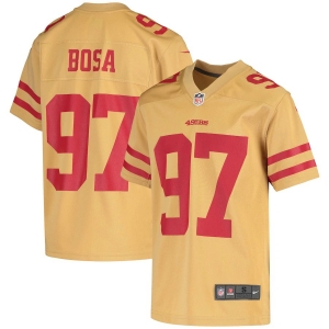 Youth Nick Bosa Gold Inverted Player Limited Team Jersey