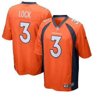 Men's Drew Lock Orange Player Limited Team Jersey