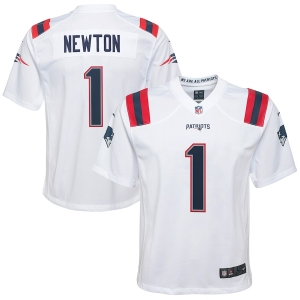 Youth Cam Newton White Player Limited Team Jersey