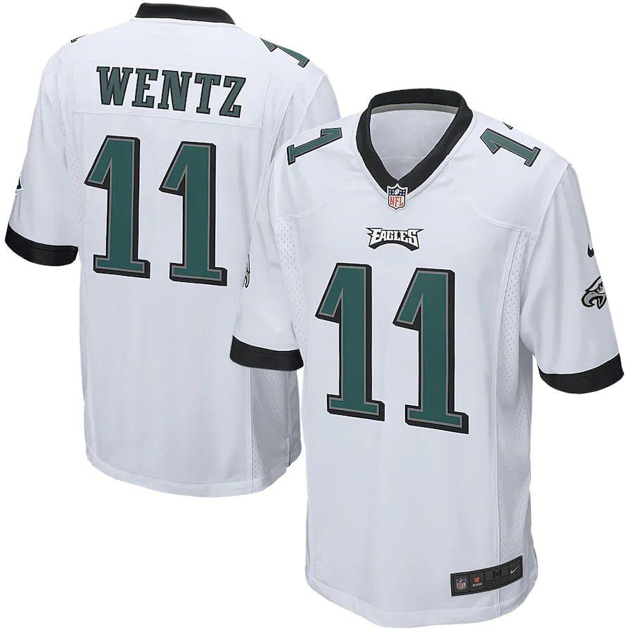 Youth Carson Wentz White Player Limited Team Jersey