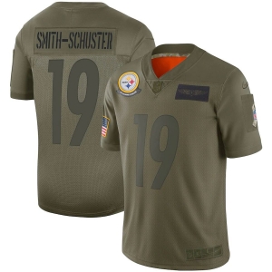Youth JuJu Smith-Schuster Olive 2019 Salute to Service Player Limited Team Jersey