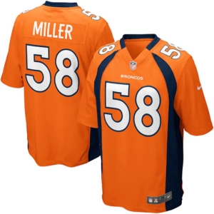 Men's Von Miller Orange Player Limited Team Jersey