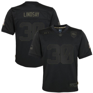 Youth Phillip Lindsay Black 2020 Salute to Service Player Limited Team Jersey