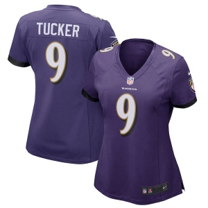 Women's Justin Tucker Purple Player Limited Team Jersey
