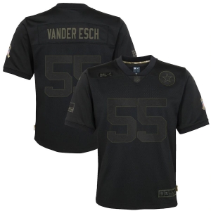 Youth Leighton Vander Esch Black 2020 Salute to Service Player Limited Team Jersey
