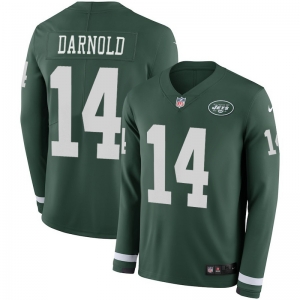 Women's Sam Darnold Green Therma Long Sleeve Player Limited Team Jersey