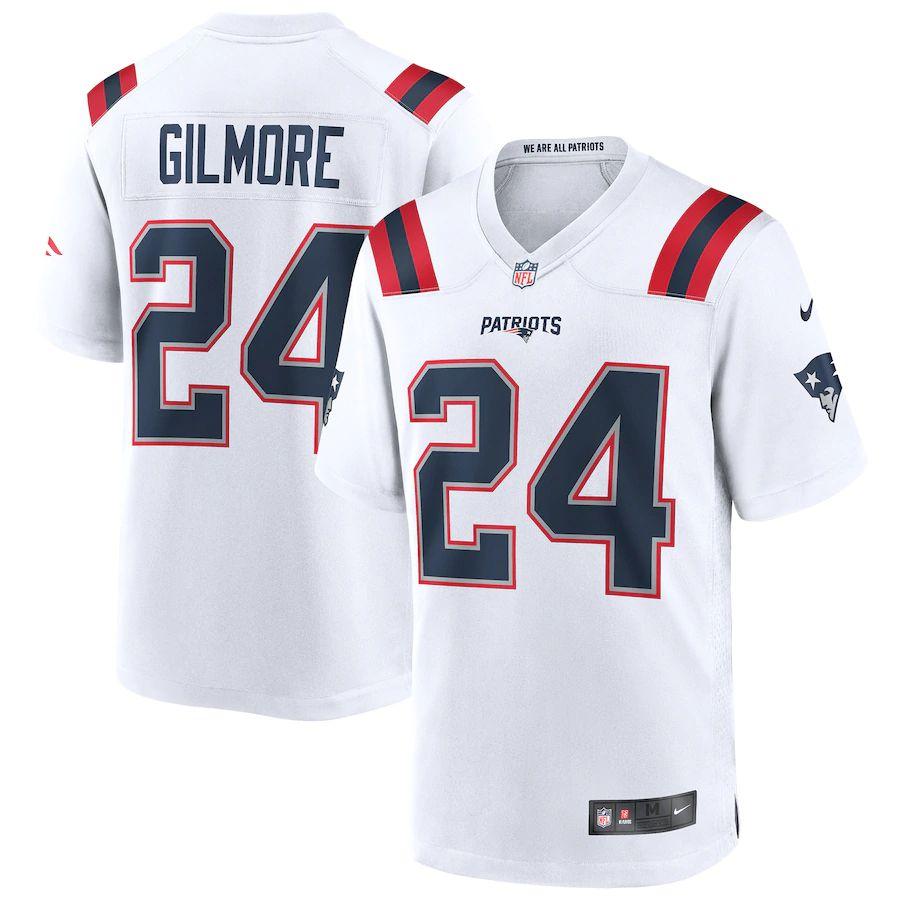 Men's Stephon Gilmore White Player Limited Team Jersey