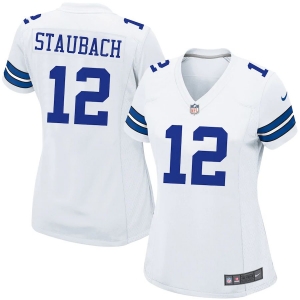Women's Roger Staubach White Retired Player Limited Team Jersey