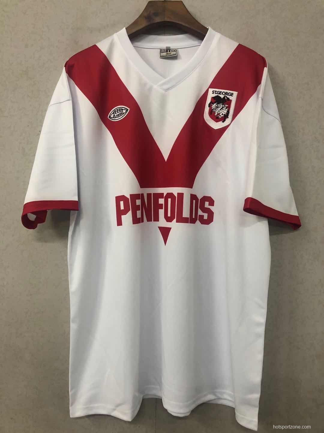 St George Dragons 1979 Retro Rugby League Jersey