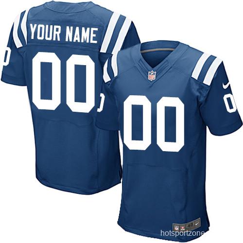 Men's Royal Customized Game Team Color Elite Team Jersey