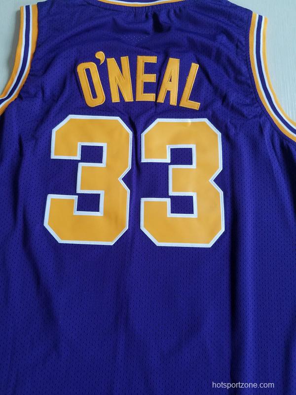 Shaquille O'Neal 33 LSU College Purple Basketball Jersey