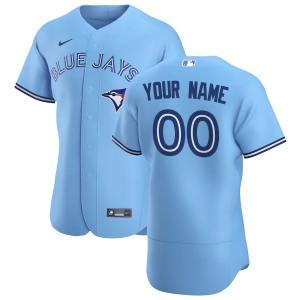 Men's Light Blue 2020 Alternate Authentic Custom Team Jersey