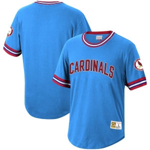 Men's Light Blue Cooperstown Collection Wild Pitch Throwback Jersey
