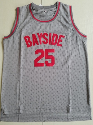 Saved By The Bell Zack Morris 25 Bayside Tigers Basketball Jersey