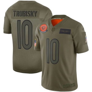 Youth Mitchell Trubisky Olive 2019 Salute to Service Player Limited Team Jersey