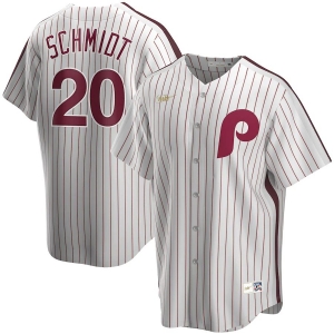 Men's Mike Schmidt White Home Cooperstown Collection Player Team Jersey